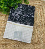 Black n Cream Assam Silk Saree 23
