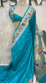 Rama Green Soft Silk Paithani Saree 99