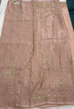 Baby Pink Shimmer Designer Saree