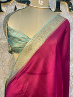 Wine Tussur Saree 36