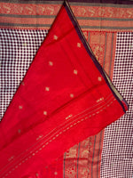Purple n Orange Soft Silk Vintage Saree 300