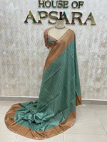 Green Raw Silk Saree 51