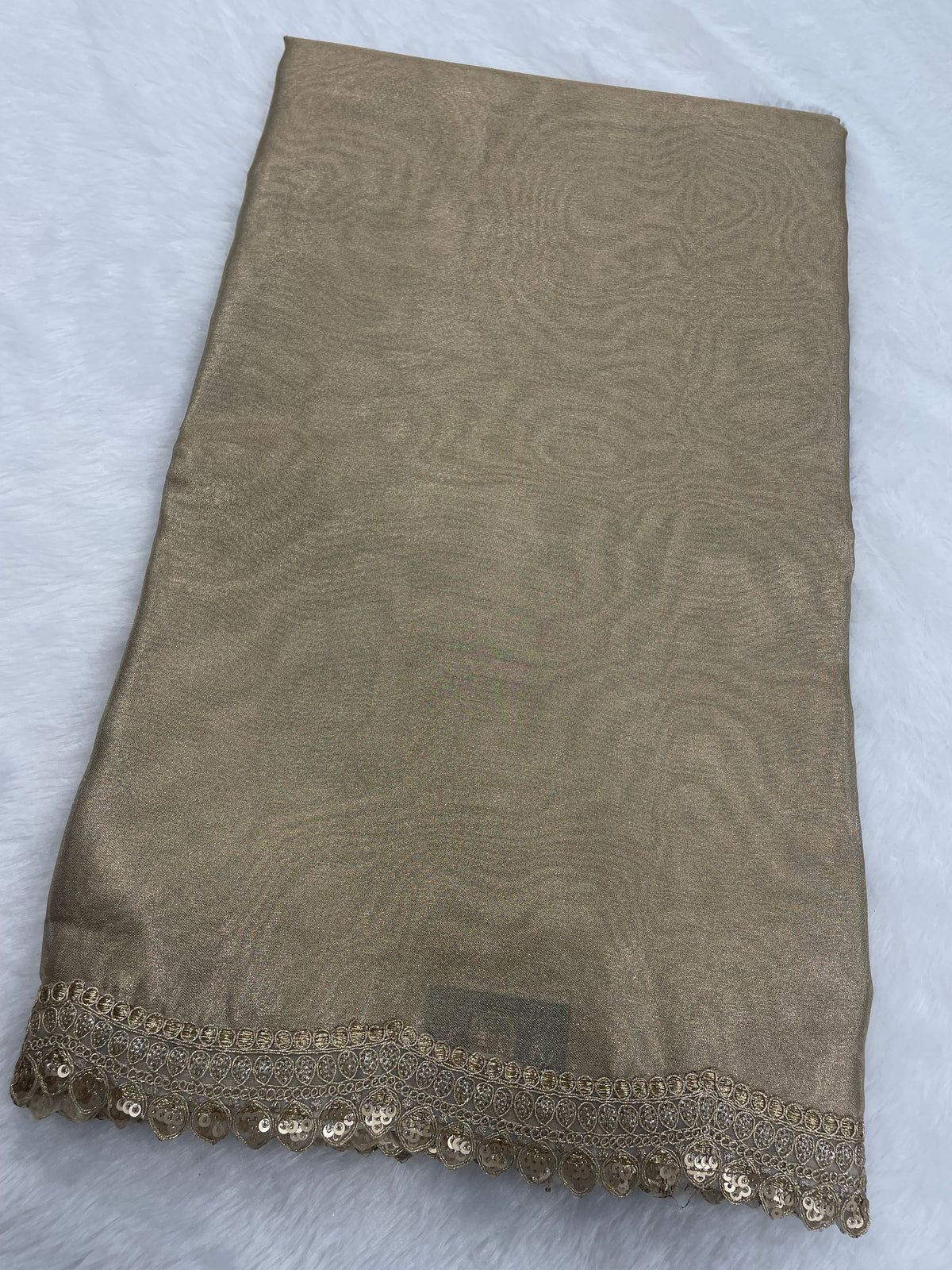 Gold Designer Tissue Saree 09