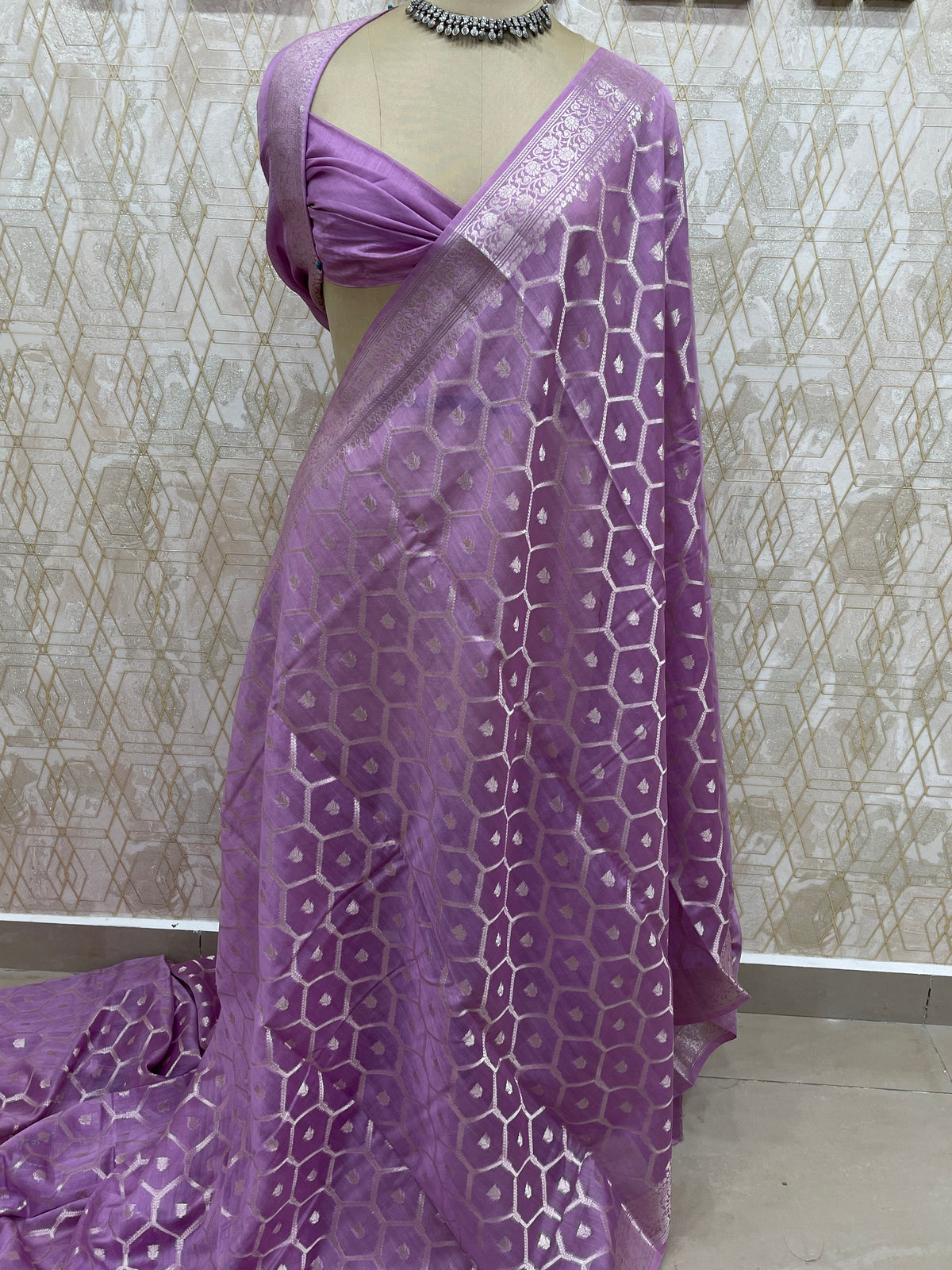 Pink Georgette Saree 26