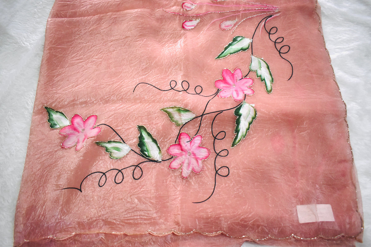 Pastel Pink Crush Tissue Hand Paint