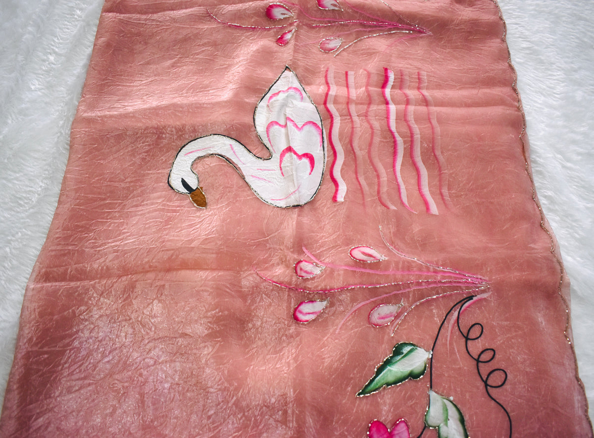 Pastel Pink Crush Tissue Hand Paint