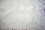 Creamish white Embrodiary Organza Saree