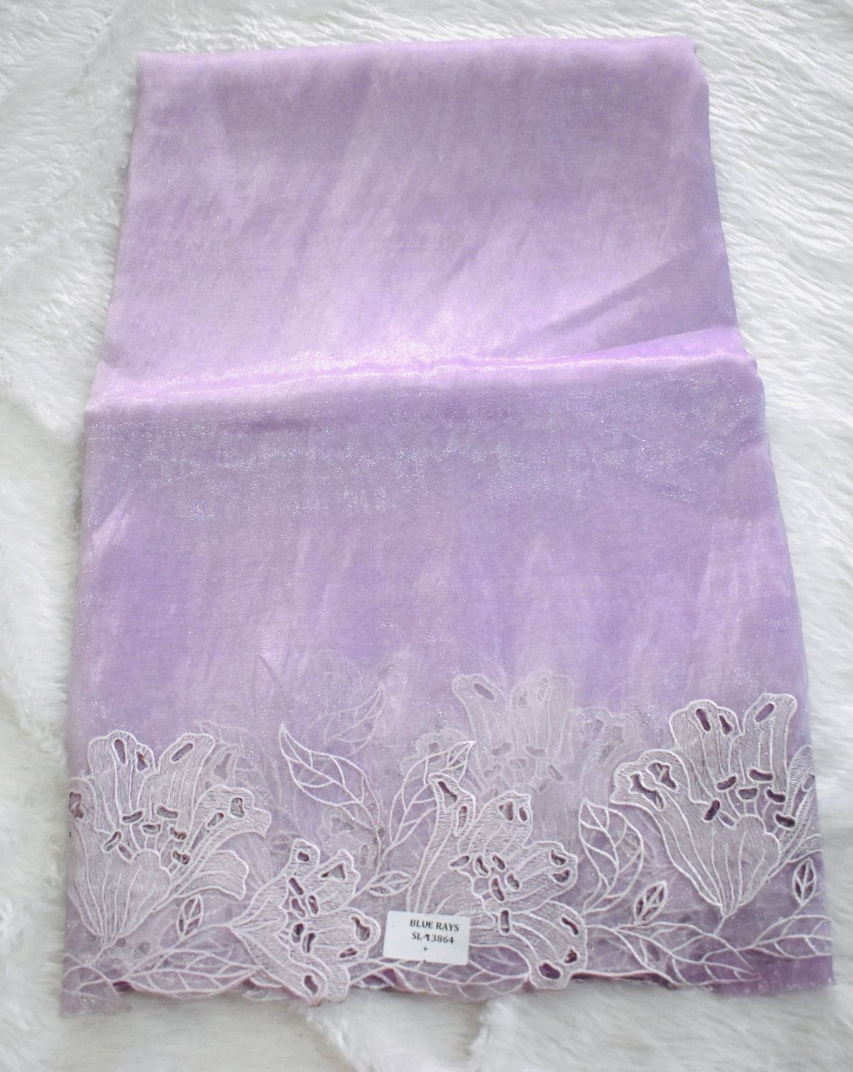 Liac Embrodiary tissue Saree
