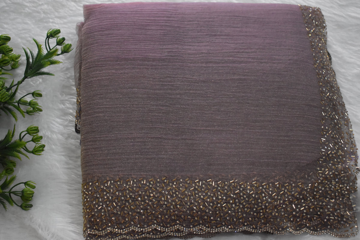 Pink Crush Designer Saree