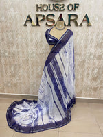 Blue Soft Cotton Handloom Saree 50