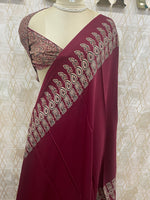 Maroon Semi Modal Saree 42