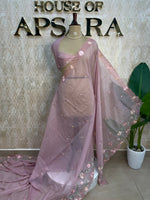 Pink Organza Saree 321