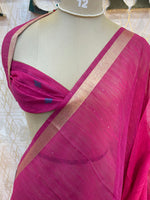Pink Jute Lenin Saree 72