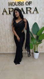 Black Katdana Work Designer Saree 90