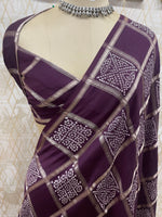 Wine Assam Silk Saree 23
