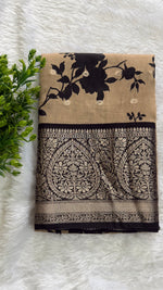 Cream Soft Butter tussar saree