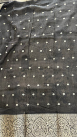 Cream Soft Butter tussar saree