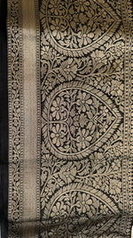 Ash grey Soft Butter Tussar saree