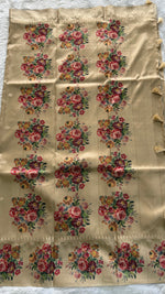 Cream Banarasi Soft tussar Digital print