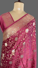 Pink Mashru Satin Silk Saree