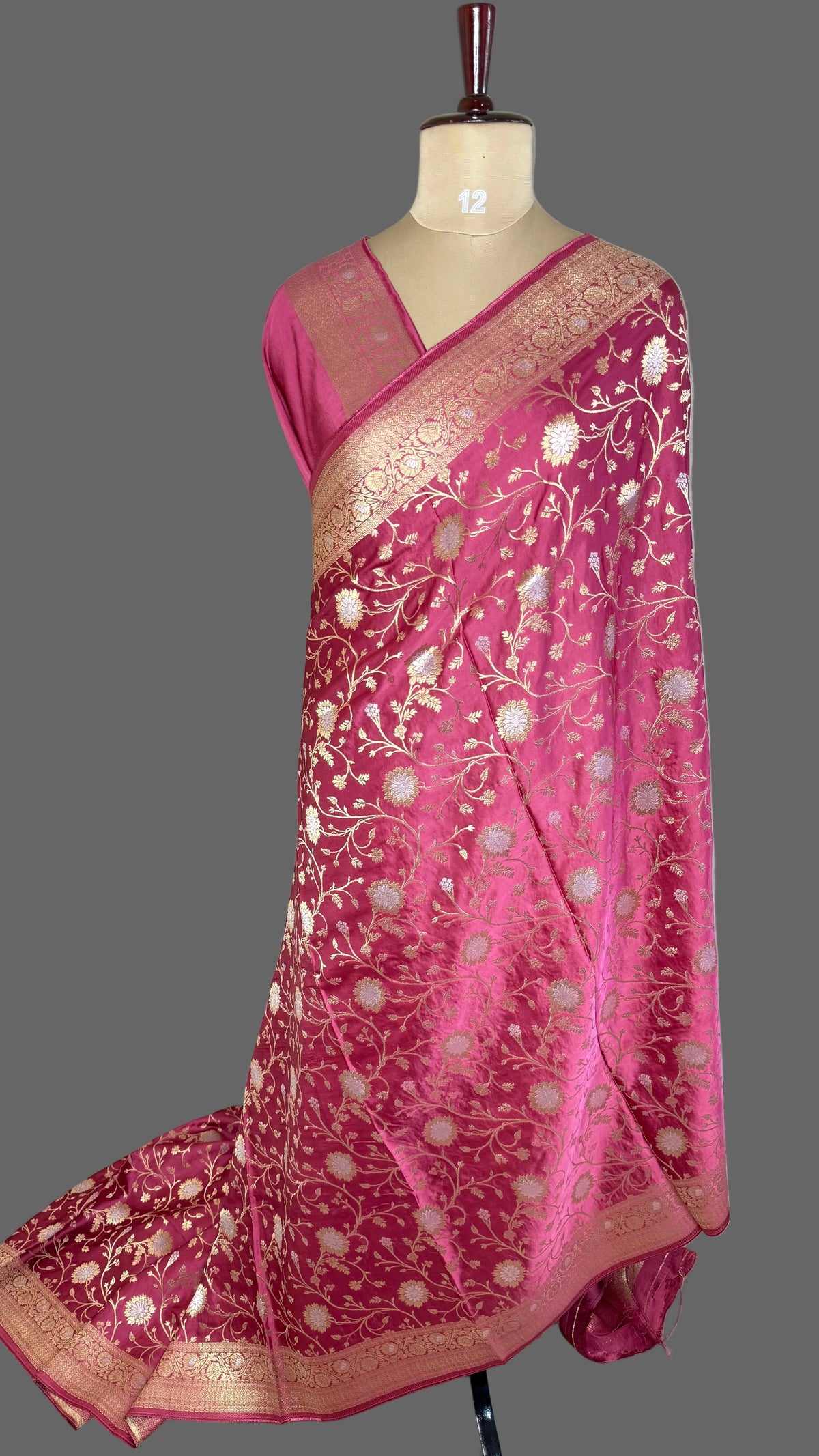 Pink Mashru Satin Silk Saree