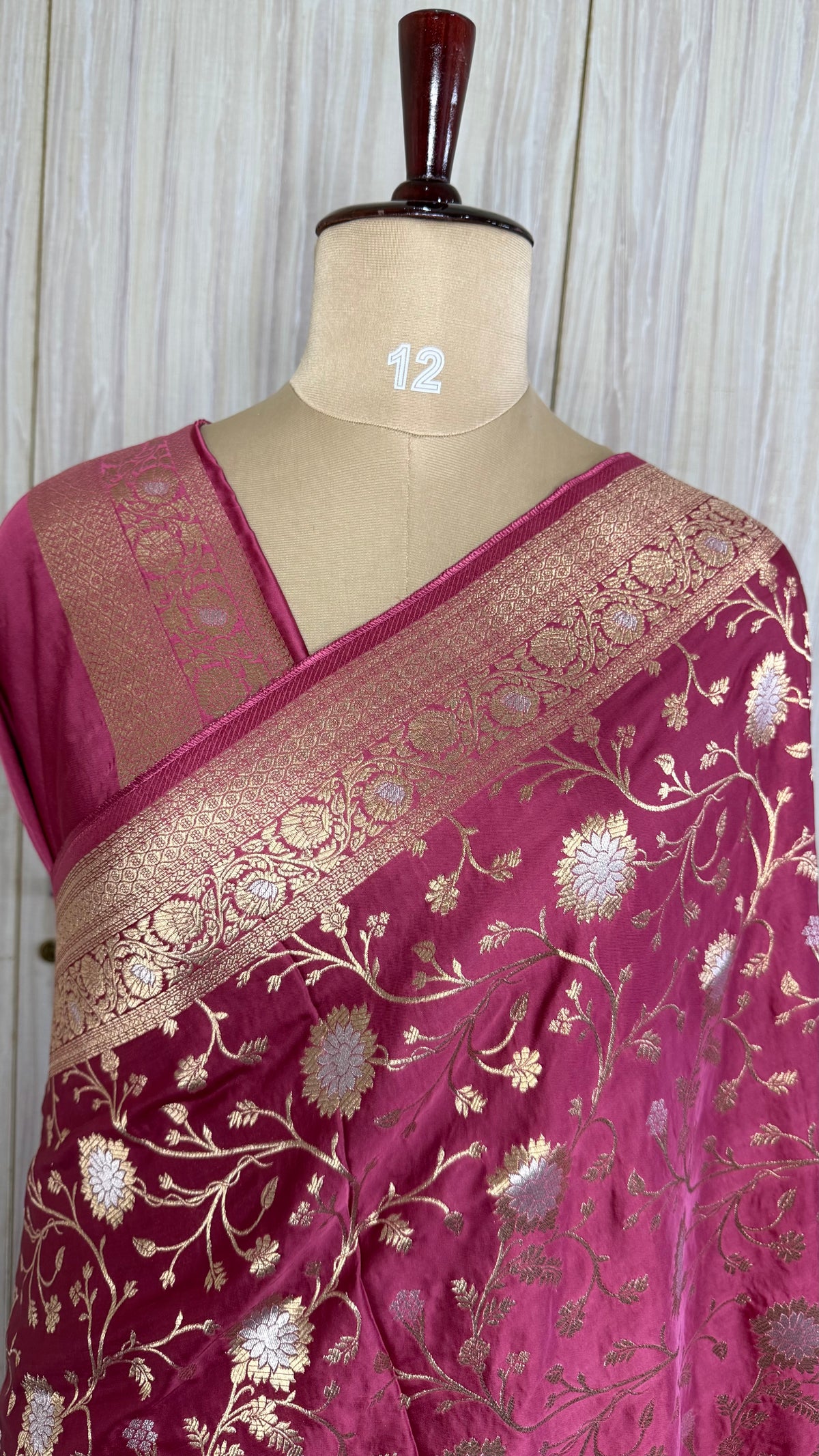 Pink Mashru Satin Silk Saree