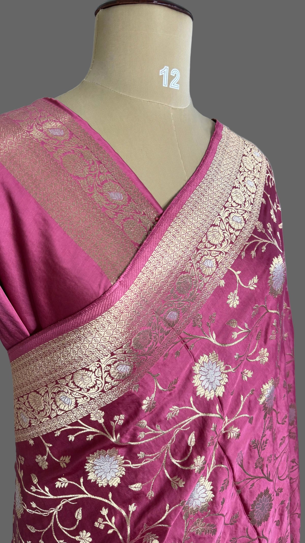 Pink Mashru Satin Silk Saree