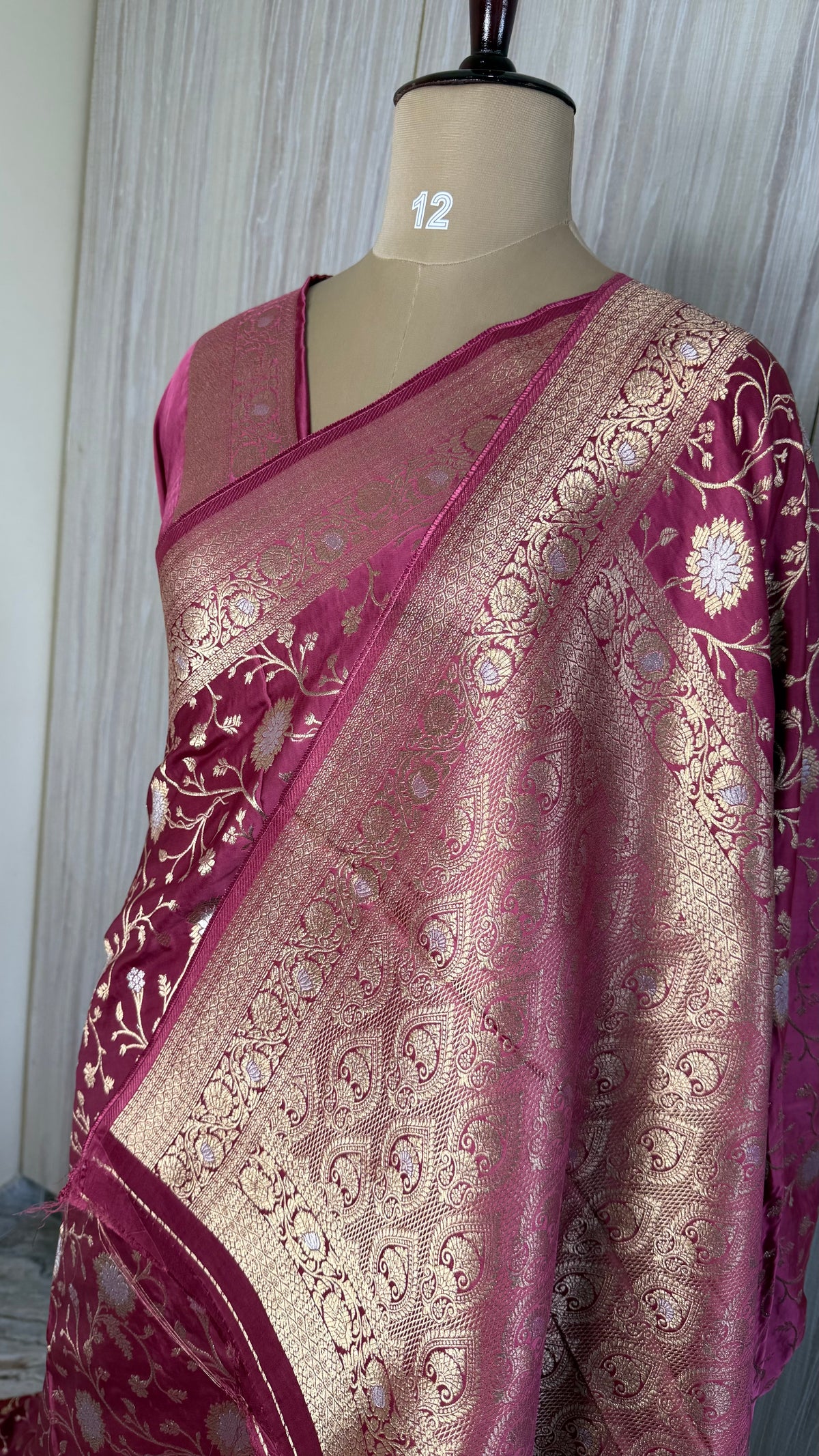 Pink Mashru Satin Silk Saree