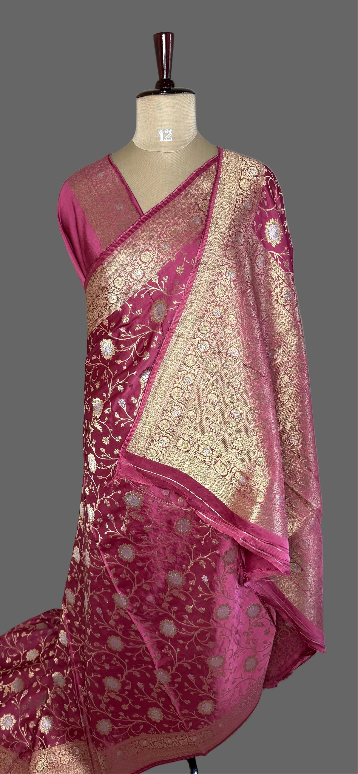 Pink Mashru Satin Silk Saree
