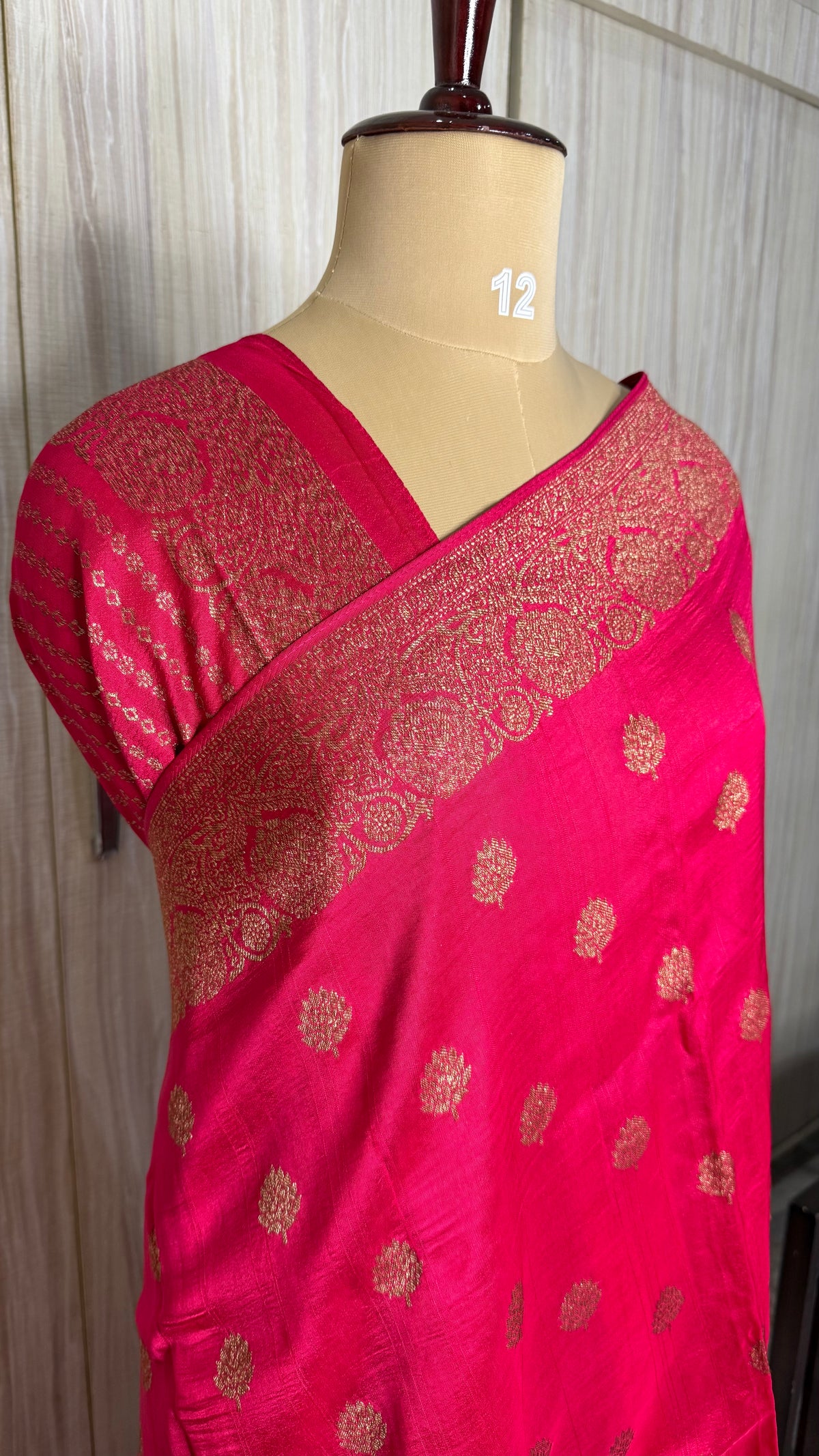 Pink Tussar silk