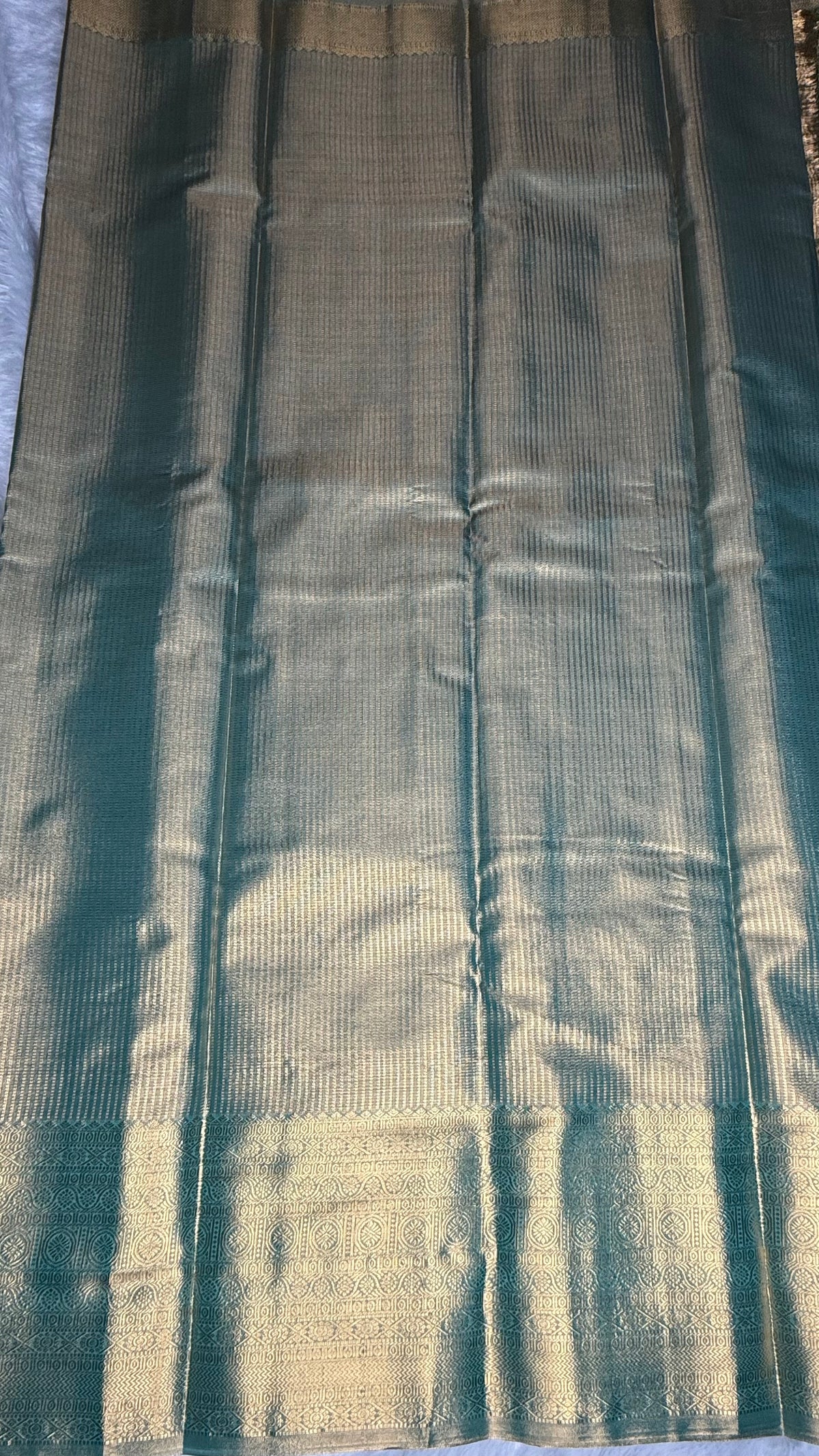 Pista Green Tissue Saree