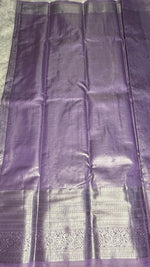 Lilac Tissue Semi Silk Silver Zari Saree