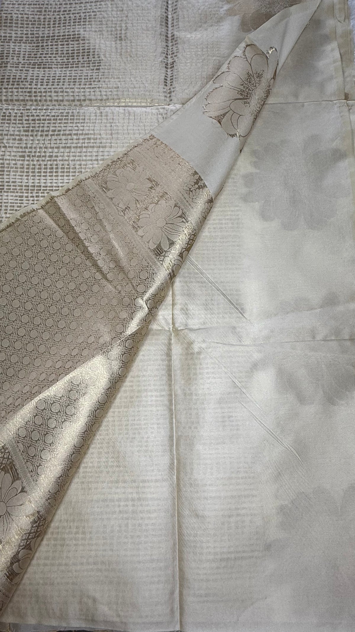 Traditional Cream Saree