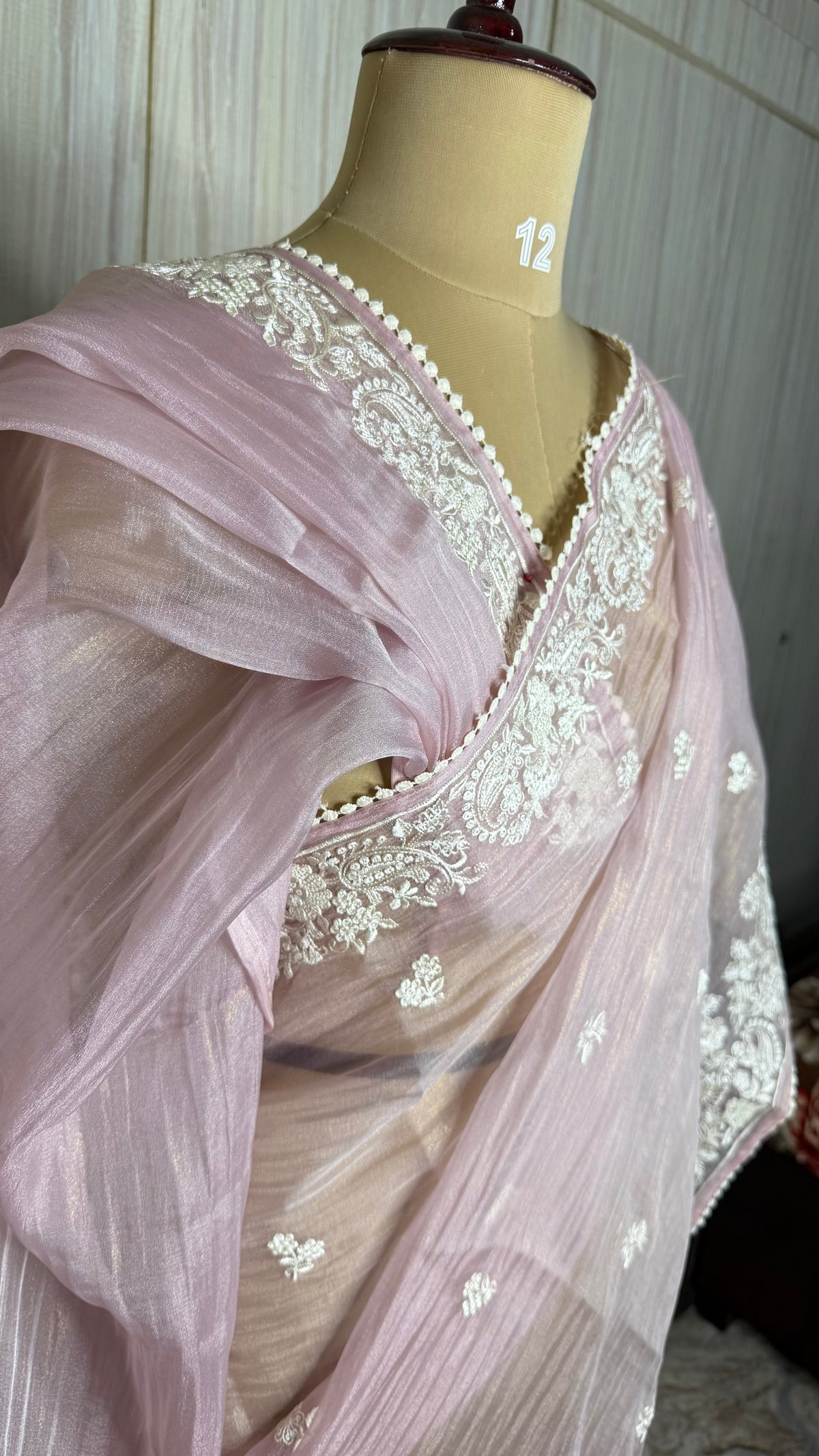 Pastel Pink Tissue Shimmer with Sequin