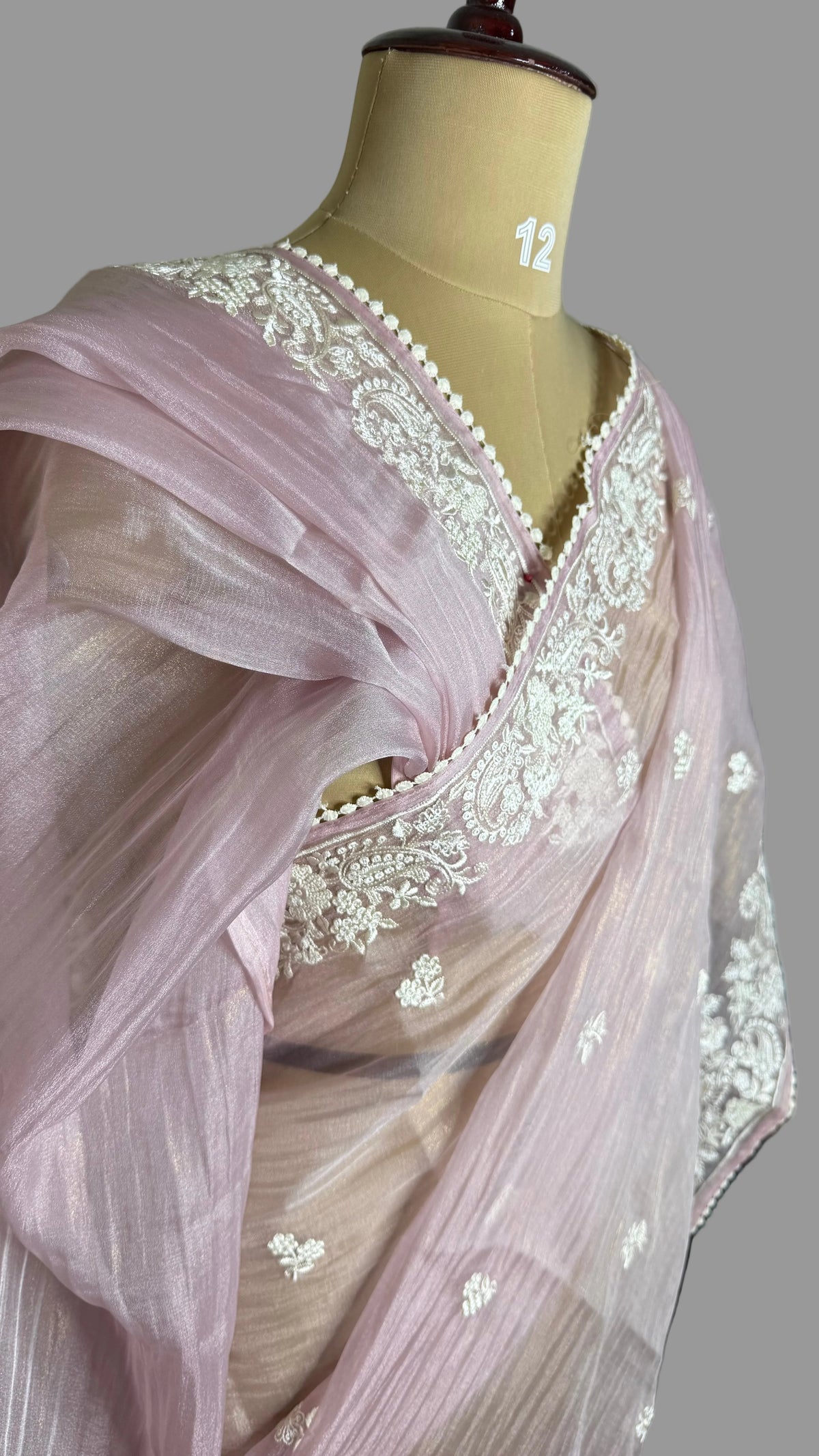Pastel Pink Tissue Shimmer with Sequin