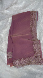 Pink Shimmer Designer Saree