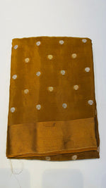 Mustard Yellow Butta With Satin Border