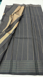 Black Pure Row Mango saree 02