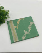 Pista Green Pure Kora Designer saree 02