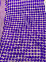 Purple Pure Banarasi Crepe Saree 03