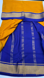 Musturd Yellow Pure Mysore Silk Crepe Saree 01