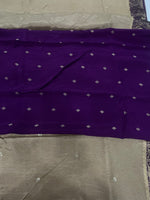 Chickoo Tussur Crepe Sequence Work Saree 21