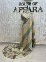 Green Bombay Crepe Silk Saree 47
