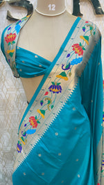 Rama Green Soft Silk Paithani Saree 99
