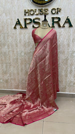 Pink Banarasi Soft Tissue Saree 30