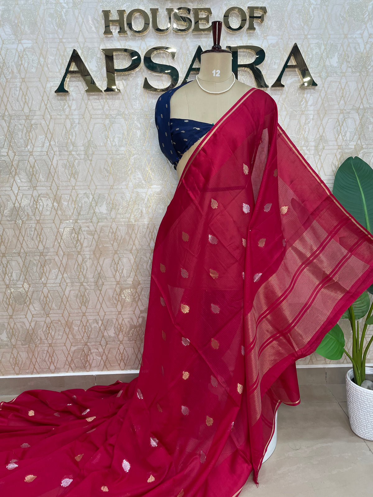 Pink n Blue Kota Doriya Saree 312