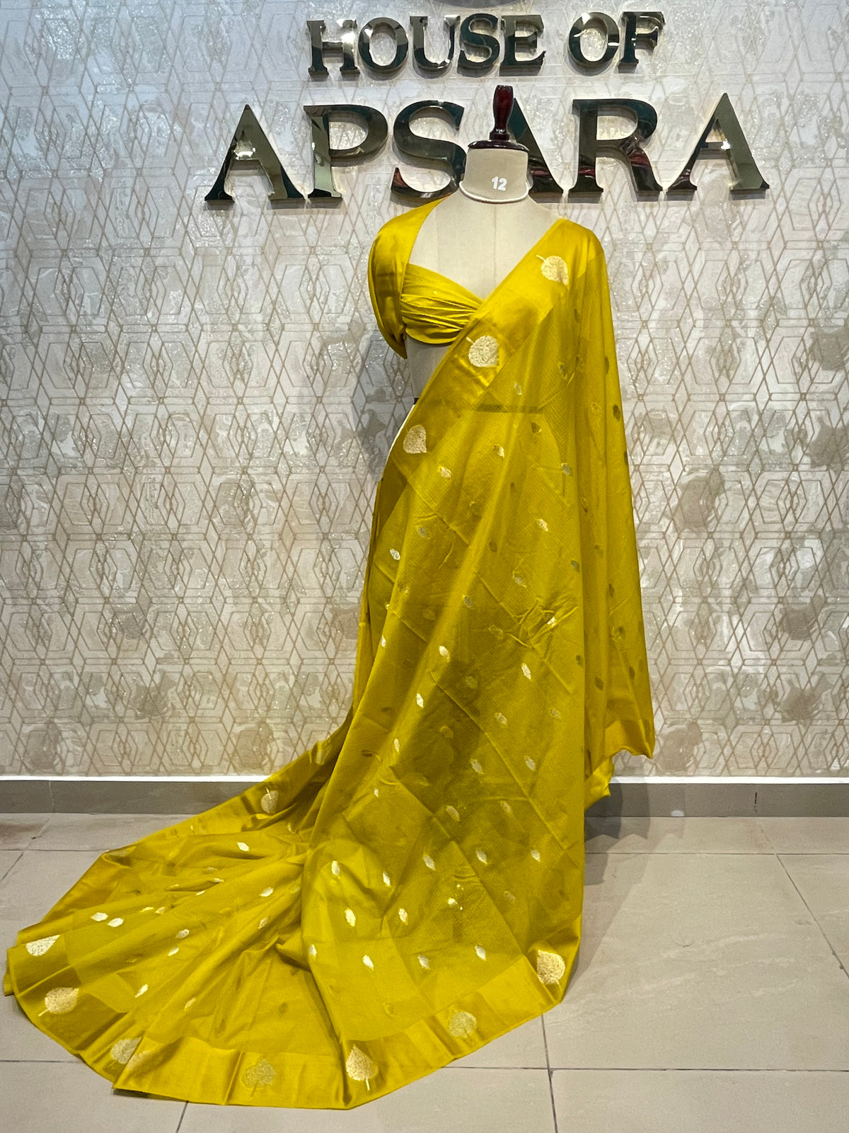 Yellow Cotton Kota Checks Saree 66