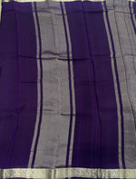 Purple Semi Crepe Saree 34