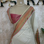 Gold Tussar pashmina saree 319