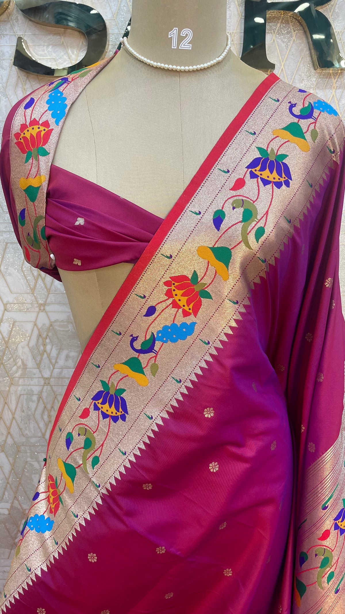 Pink Soft Silk Paithani Saree 99